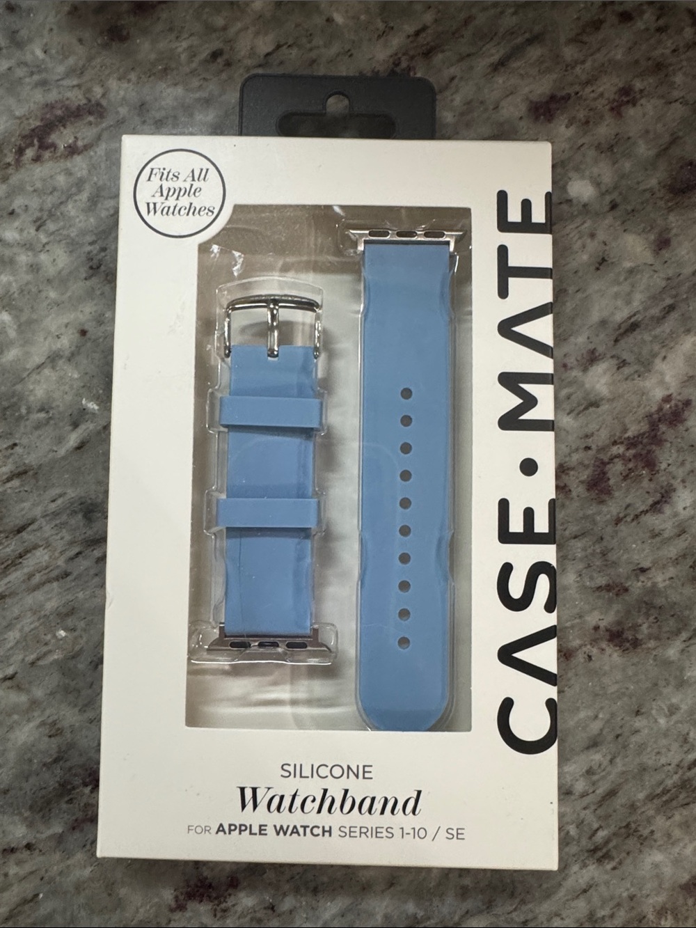 NEW case-mate Silicone Apple Watch Band in Sky Blue